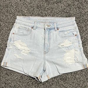 American Eagle Denim Stretch Mom Shorts Size 8 EUC